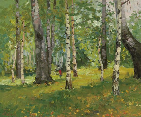 思维特莱娜  布列斯城风景  50x60cm  布面油画  2006年