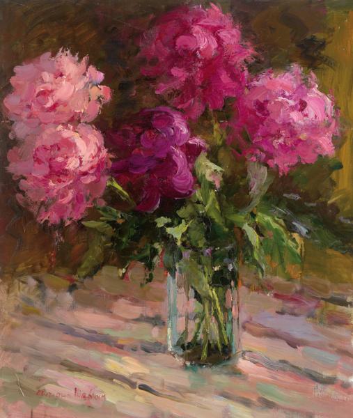 斯维特莱娜  芬兰人的花  70x60cm  布面油画  2010年