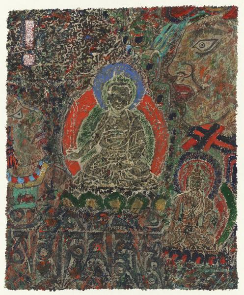 藏跃军  48x40cm  藏纸