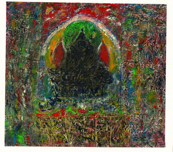 臧跃军  心灵佛光之六五  35.5x32cm  藏纸  2012年