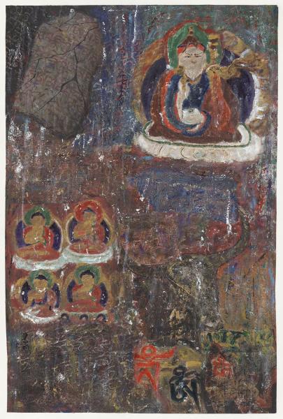 臧跃军  心灵佛光之四五  70x103.5cm  藏纸  2012年