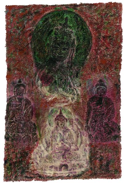 臧跃军  心灵佛光之一二七  50x75cm 藏纸  2016年