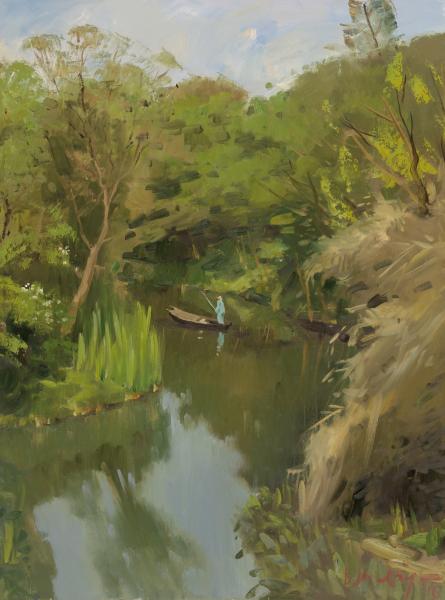 谢夫楚科  船  60cmx80cm  布面油画  2016年