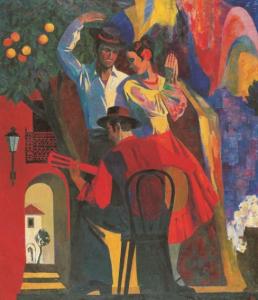 l卢卡申诺克《西班牙的旋律》 140×120cm