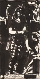 梅尔尼科夫《演出前》22×11.5 cm   1986年