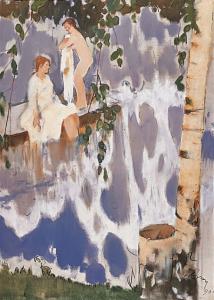 萨卡洛夫《夏天》100×79 cm   1995年