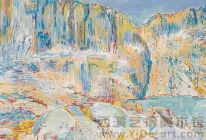 张晖《高山湖》 130cm×90cm  2007年