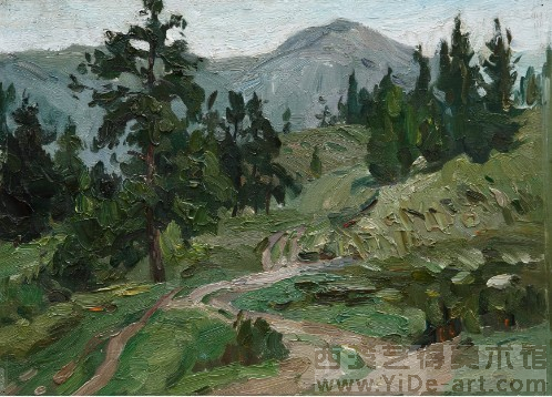 《林中小路》27.5cmX38cm1999年