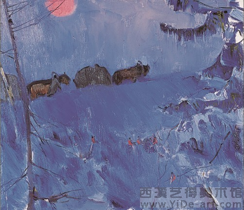 寒冷的一天 70×80cm 1983年