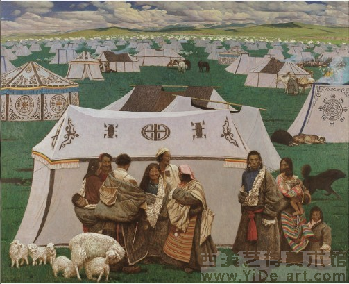 陈宁《流动的云-春》 130×162cm 1997年