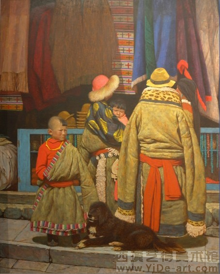 陈宁《小店组画之一》91x73cm 1995年