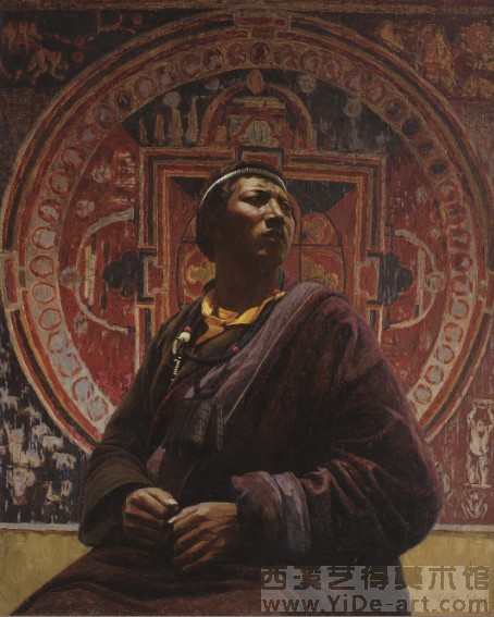 陈宁《信徒之二》 81x65cm 1993年