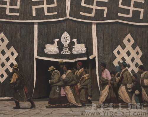 陈宁《寻求来生》73x91cm 1995年