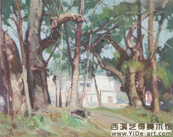 《林中人家》50×40cm 2009年
