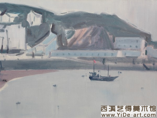 《舟山白沙》 80 ×60厘米 麻布油画 2011年