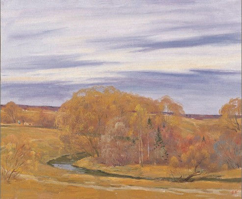 库兹米乔夫 《广域》 50×60cm 2007年