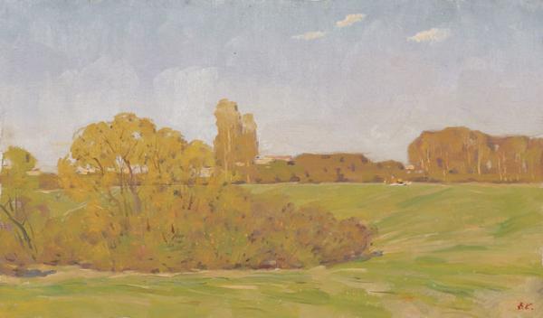 库兹米乔夫《空旷》30×50cm 2008年