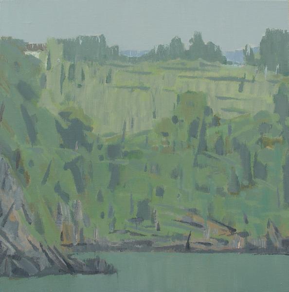 林涛《彼岸》60×60cm 麻布丙烯 2012年
