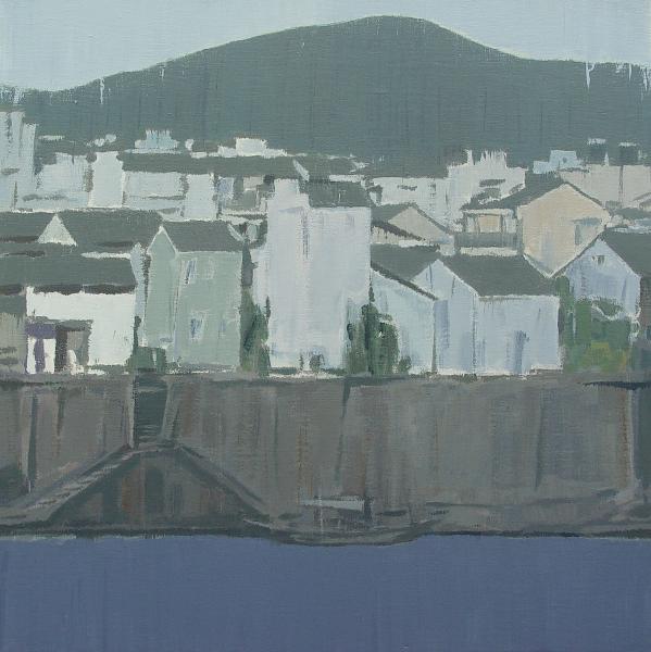 林涛《萌地》60×60cm 麻布丙烯 2012年