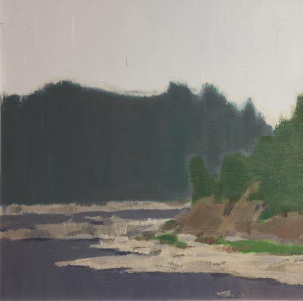 林涛《浦口》50×50cm布面丙烯2012年