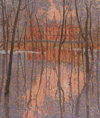 卢卡森诺克《郊外》  70x60cm 2001年