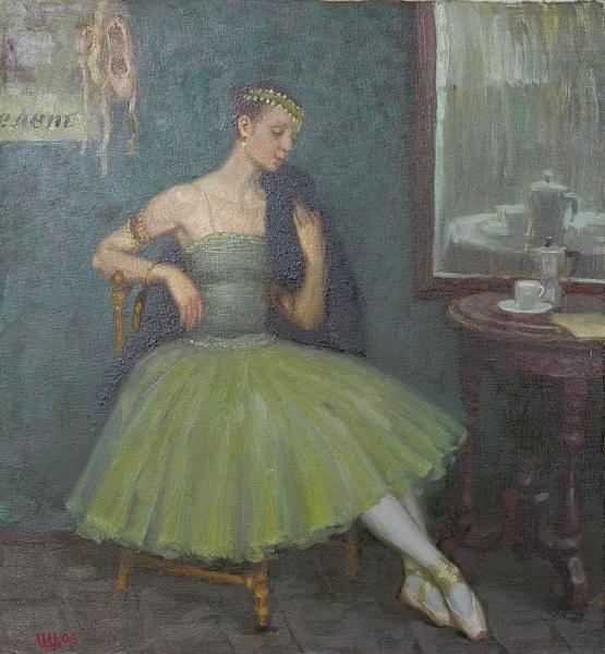 尼哥德·采钦《芭蕾舞女学员》 60×55cm 2006年