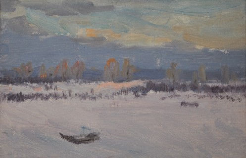 舒尔滨-原野1942年17X26cm