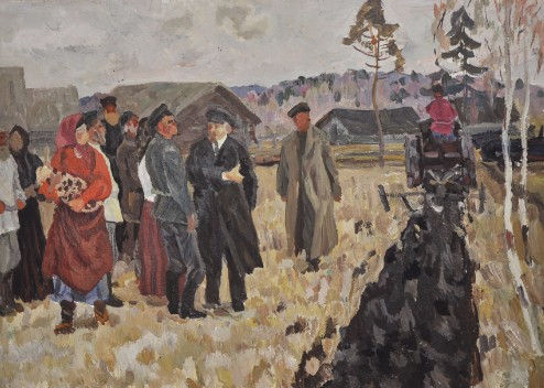 斯捷潘诺夫《列宁在农村》50X70cm