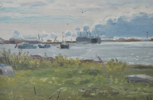 瓦辛-白海小镇19X28cm