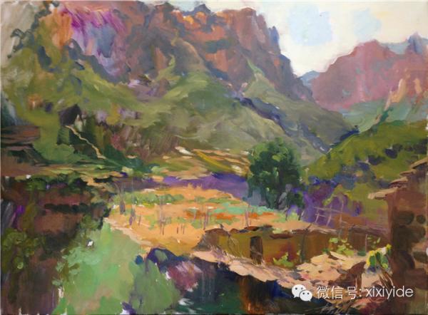 斯维特莱娜 《太行之夏》60×80cm  布面油画  2014年 