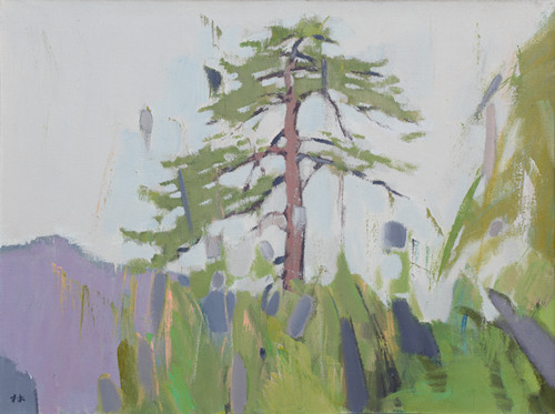 林涛《缙云唐市—3》80 ×60cm 麻布丙烯 2011年