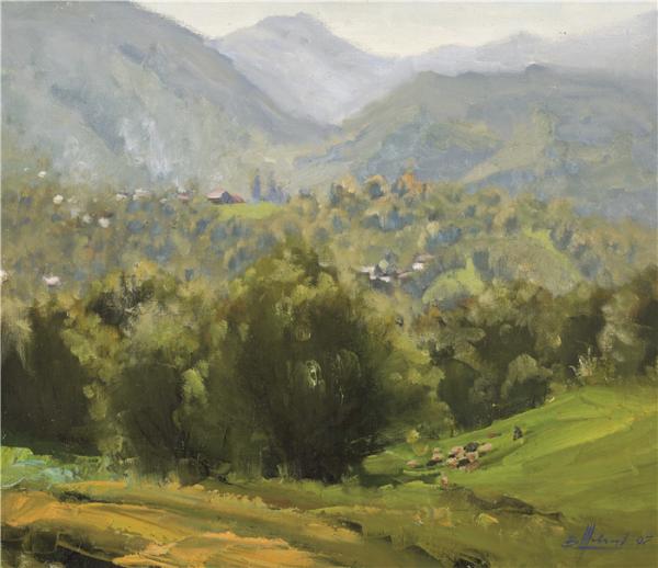 《高加索之林》谢夫楚科 60×70cm 2007年