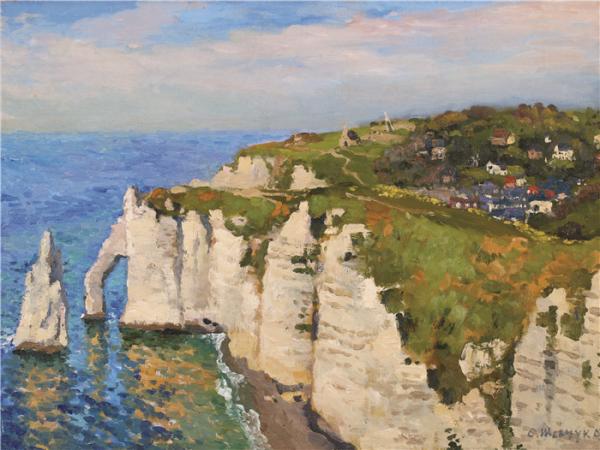 斯维特莱娜 《埃特列塔城》60×80cm 2003年