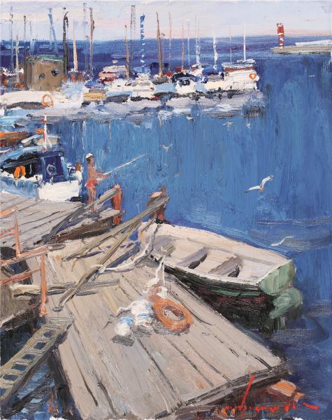 拉申得 斯特勒里纳帆船沙龙  50×40cm 2012年