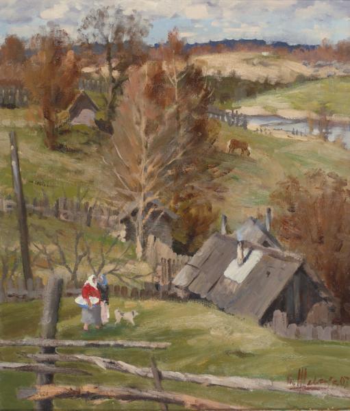 谢夫楚科   阿列克谢浴室  70cmх60cm  布面油画   2007年