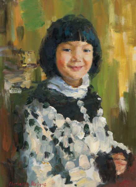 斯维特莱娜 小橙子  45cmx60cm  布面油画  2015