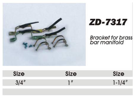 ZD-7317 bracket for brass bar manlfold