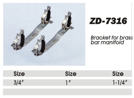 ZD-7316 bracket for brass bar manlfold