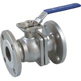 S1024 2pc flanged ball valve with direct mounting pad (JIS)