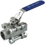 S1015 3pc socket weld ball valve